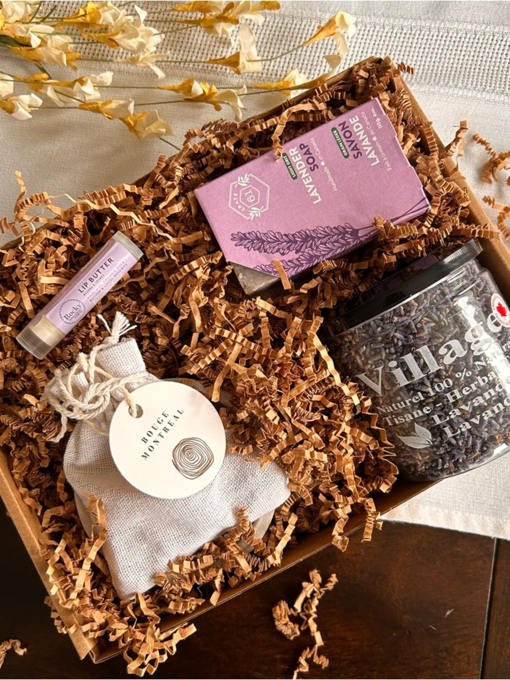 Spa Gift Box Wellness Bundle Lavender Bath & Spa Gift Set for her
